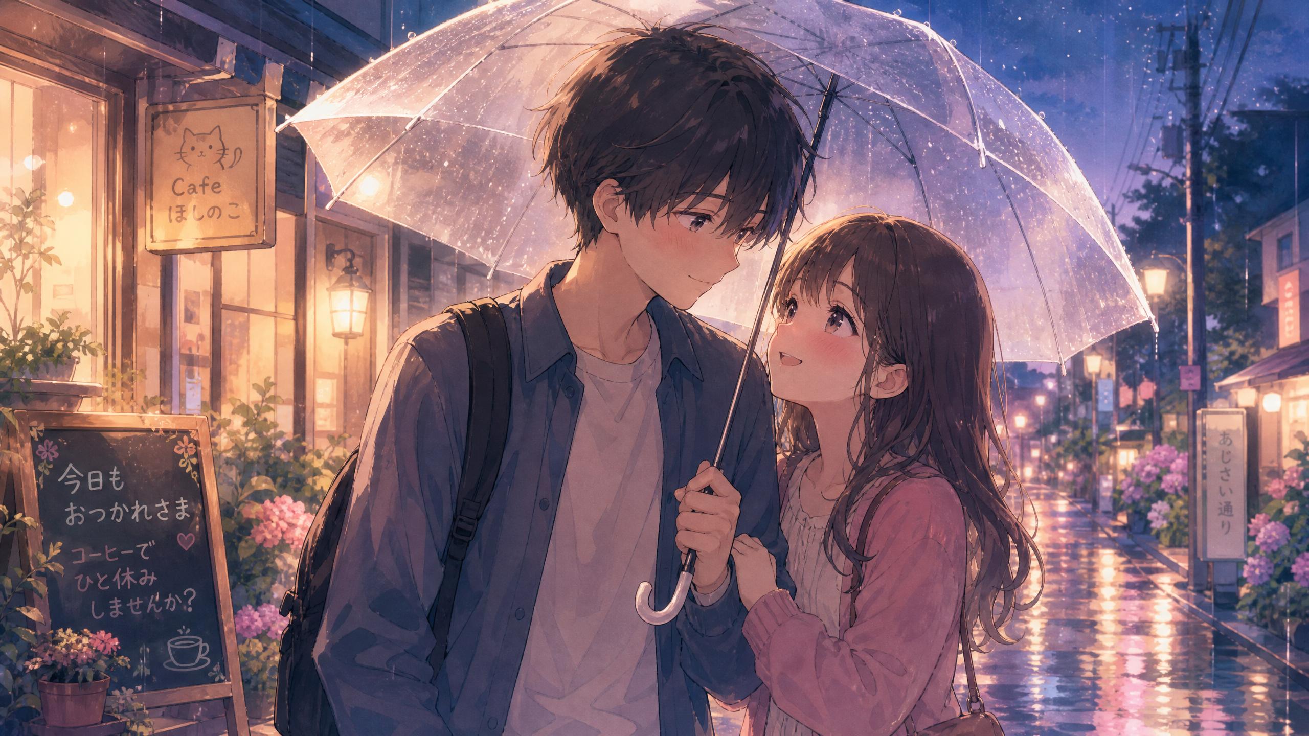 推特-雨中相遇恋爱教程动漫合集